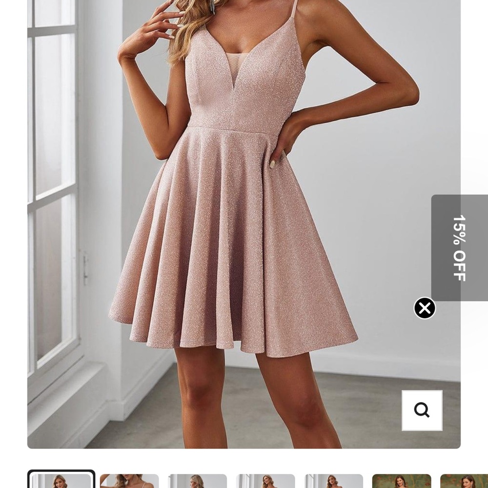 Ever Pretty Pink Fit and Flare Mini Dress